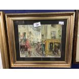 David Lloyd Smith, oil Parisian Boulevard. Signed Lower left. Framed and glazed. 9½ins. x 7½ins.