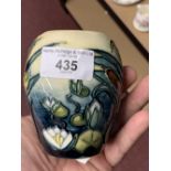 Moorcroft - The Newman Collection: c1995 Small baluster vase in the rare Lamia pattern by Rachel