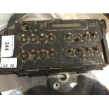 World War II: RAF Air Ministry Lancaster bomb selector switch box, serial number 60/656. These