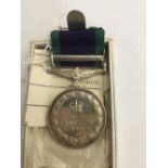 Militaria: Campaign Service Medal with clasp Borneo, awarded to 5018966 Cpl. M J Dunt RAF.