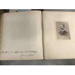 Photographs: Album of the family tree of Edward Willing, photographic and prints of portraits.