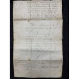 Trafalgar Historical Document: Admiralty official order on printed Admiral Nelson stationery.