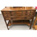 20th cent. Mahogany collector's chest of nine drawers.