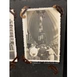 WWII/Germany: Album of photographs including one of the airship Hindenburg, Cologne, Hitler Youth