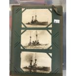Postcards: WWI collection of cards depicting WWI warships and flying machines, tommies etc.