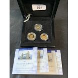 Gold Coins: Diamond Jubilee 2012 proof gold sovereign set, full sovereign, half sovereign and