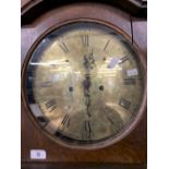 Clocks: Early 19th cent. Oak eight day longcase. Circular brass dial. Thomas Edwards of Castor. Dial