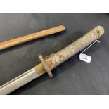 Captain Leonard Gross Collection - Edge Weapons: Japanese WWII NCO's sword, aluminium hilted shin