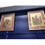 William Ramsey watercolour Verdun and Lyon, France. Signed lower left. Gilt framed and glazed. A