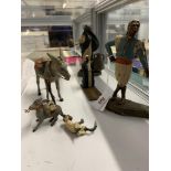 Captain Leonard Gross Collection: Diecast figures of desert people, animals, etc.