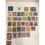 Stamps: 19th and 20th cent. World stamps in one stockbook and a large number of loose leaves. Nice