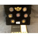 Gold Coins: The Magnificent Seven Gold Coin Collection comprising 7 gold coins issued as a result of