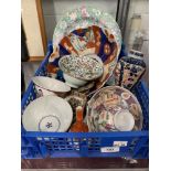 Oriental Ceramics: 19th cent. And later ceramics to include tea bowls, vase, pie dishes, etc.