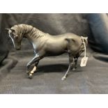 20th cent. Ceramics: Beswick Horse, Black Beauty No 2466, matt finish.