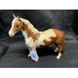 20th cent. Ceramics: Beswick piebald pony.