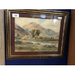 Ralph Morley: 19th cent. Watercolour 'Wastdale Head', signed lower left, titled LRC. Framed and
