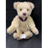 Toys: Steiff 2012 Ltd, etc. Diamond Jubilee Bear, vanilla mohair, button and label in ear. Gilt