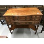 20th cent. Mahogany collectors' chest of nine drawers.