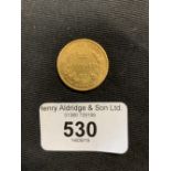 Gold Coins: 1870 Australian Sydney mint sovereign.