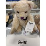 Toys: Steiff 2012 Ltd, etc. Diamond Jubilee Bear, vanilla mohair, button and label in ear. Gilt