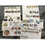 Stamps: First day & commemorative covers. Two trays of over 600 from 1980-2000s.