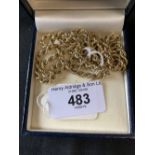 Hallmarked Gold: 9ct. Rope twist necklace. 11g.