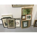 Paintings & Prints: A large quantity including some original works, dating from the 19th cent.