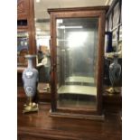 20th cent. Oak tabletop display cabinet.