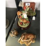 20th cent. Ceramics: Country Artists Ltd, Hereford Bull No. 01020, group figure of Field Mice on a