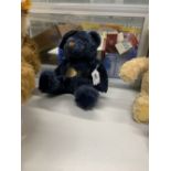 Toys: Steiff bear, Latte Macchiato, mohair in a mix of coffee colours, button and tag to ear with