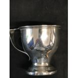 Hallmarked Silver: Birmingham arts and crafts mug, maker "H.A" Birm. approx. 2½oz.