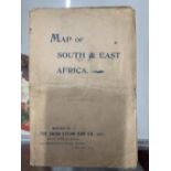Maps/Maritime: Union Steam Ship Company map of South Africa c1898. 20ins. x 20ins.