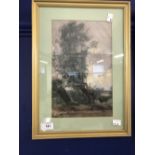 H. Barnett. Watercolour to paper, tree study. Signed lower right. Framed and glazed. 7½ins. x