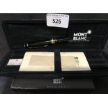 Pens: Mont Blanc 144 (F Italic), boxed with original receipt, paperwork and Mont Blanc repair