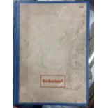 WW2/Third Reich. Extremely rare original copy of "Informationshef G.B 106" stamped in red "Geheim"(