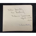 R.M.S. TITANIC: Second-Class passenger & survivor Ellen Hocking 1891-1963 signed album page