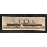 R.M.S. TITANIC: Real photo Walton of Belfast book-post postcard of Titanic no 14.