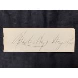 R.M.S. TITANIC: Charles Melville Hays 1856-1912, President of the Grand Trunk Railway, hand signed