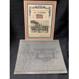 R.M.S. LUSITANIA: In memoriam card to those who drowned and a Cunard post-disaster propaganda