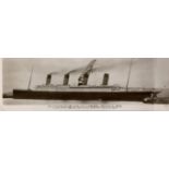 R.M.S. TITANIC: Unused real photo Walton of Belfast book-post postcard of Titanic no 11.