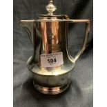 WHITE STAR LINE: First-Class Elkington plate chocolate pot. 6½ins.