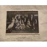 R.M.S. TITANIC: Rare period photograph taken on the occasion of the first public séance by the