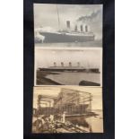 R.M.S. TITANIC: Postcards to include Harland & Wolff Arrol gantry, floating crane purchased from