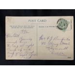 R.M.S. TITANIC: Second Class passenger Titanic and victim Fred Banfield, handwritten postcard