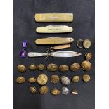 WHITE STAR LINE: Shipboard souvenirs including Celtic paper knife marked silver and R.M.S.