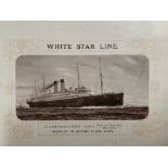 WHITE STAR LINE: Arabic booklet of Second-Class views, circa 1902.