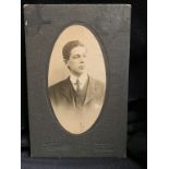 R.M.S. TITANIC: Extremely rare original studio portrait of Titanic Third-Class steward Sid Sedunary.