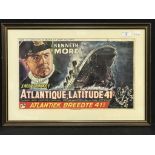 R.M.S. TITANIC: "A Night to Remember" (Atlantique Latitude 41°) poster by Rank Film Distributers,