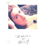 R.M.S. TITANIC: Kate Winslet signed photograph. Framed and glazed.