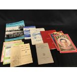 OCEAN LINER: Printed promotional brochures to include Holland America, Cunard, Canadian Pacific etc.